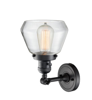 Innovations - 203SW-BK-G172 - One Light Wall Sconce - Franklin Restoration - Matte Black