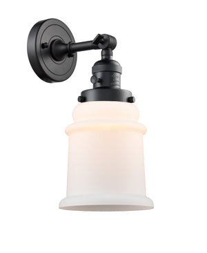 Innovations - 203SW-BK-G181 - One Light Wall Sconce - Franklin Restoration - Matte Black