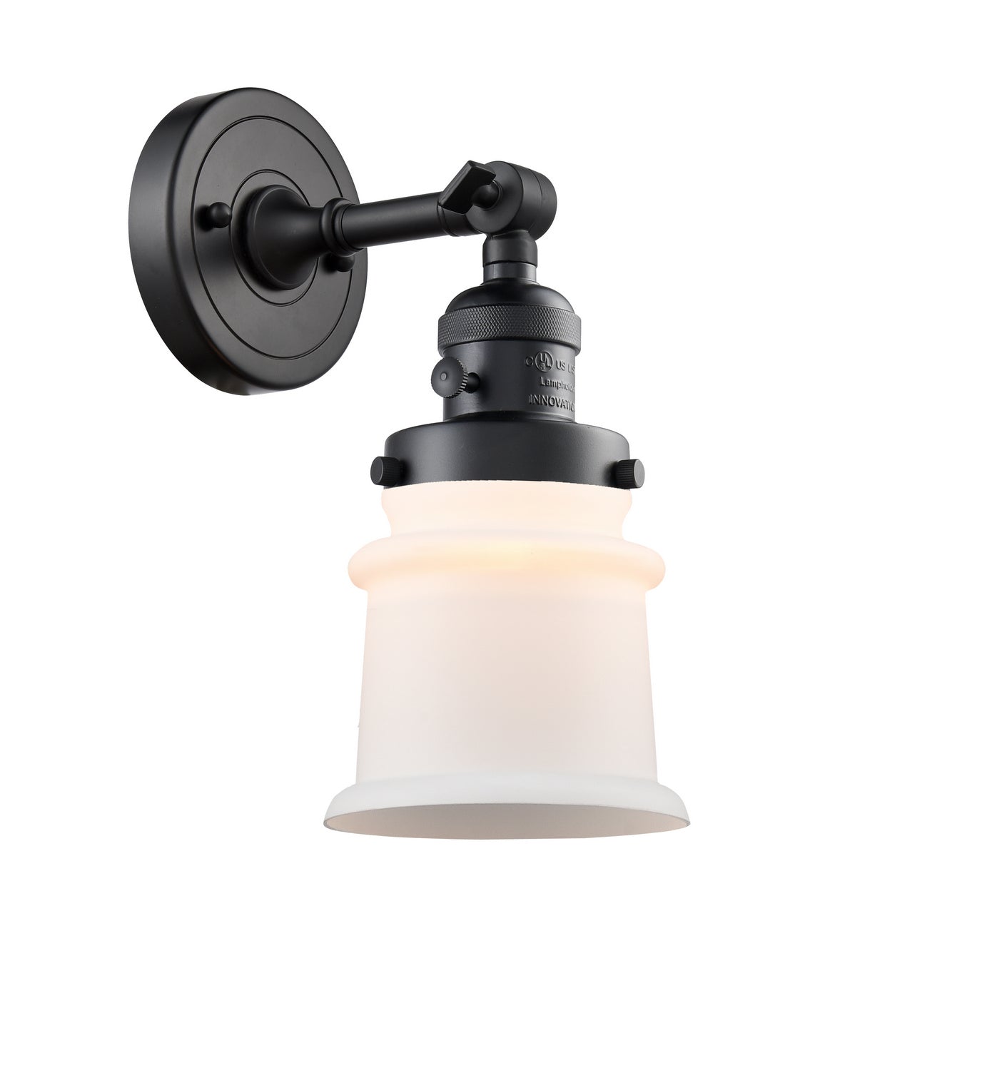 Innovations - 203SW-BK-G181S - One Light Wall Sconce - Franklin Restoration - Matte Black