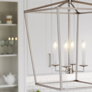 Visual Comfort Studio - 5392604-962 - Four Light Lantern - Dianna - Brushed Nickel