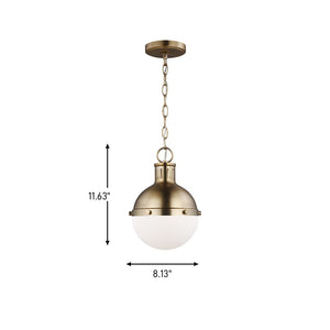 Visual Comfort Studio - 6177101-848 - One Light Mini Pendant - Hanks - Satin Brass