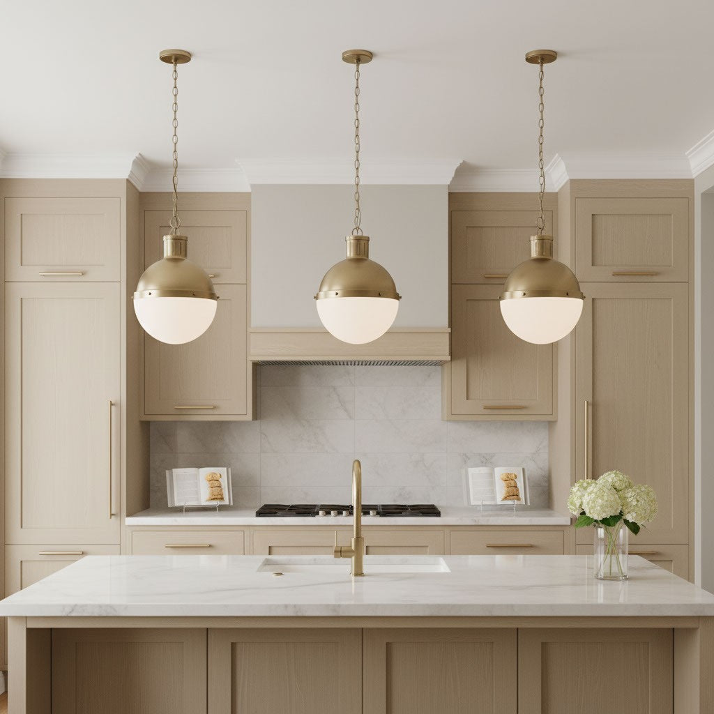 Visual Comfort Studio - 6577101-848 - One Light Pendant - Hanks - Satin Brass
