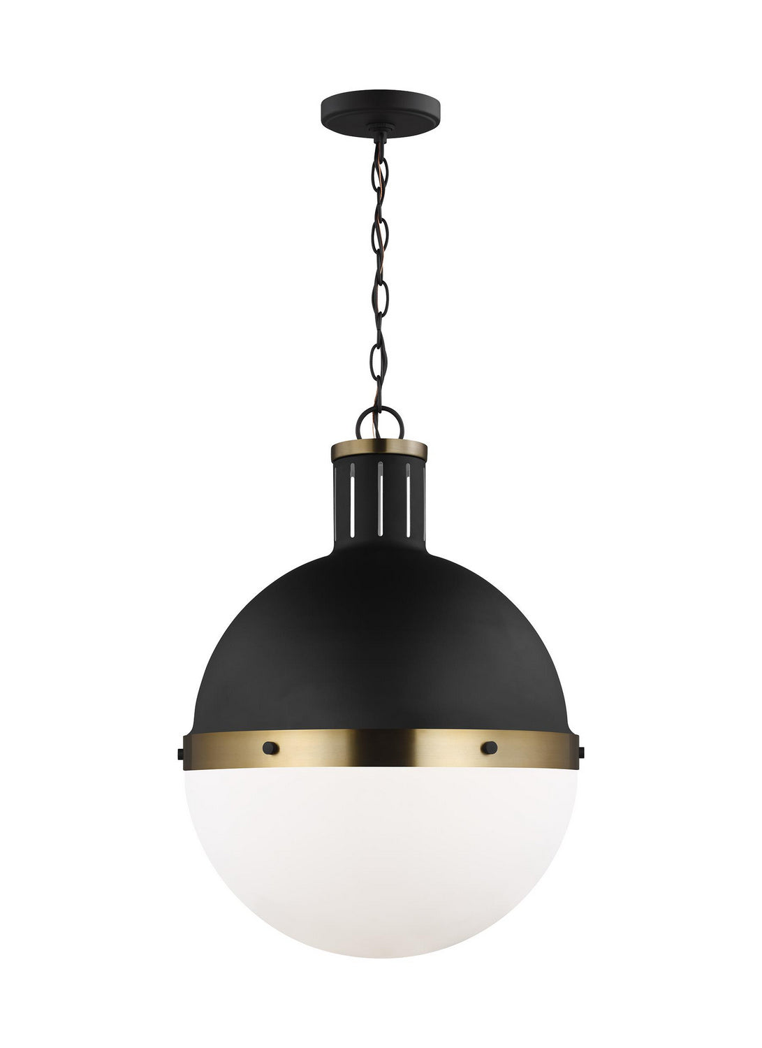 Visual Comfort Studio - 6677101-112 - One Light Pendant - Hanks - Midnight Black