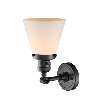 Innovations - 203SW-BK-G61 - One Light Wall Sconce - Franklin Restoration - Matte Black