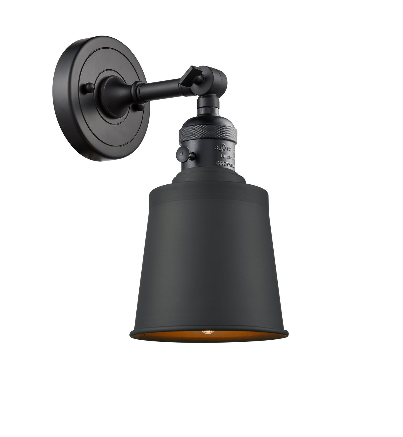 Innovations - 203SW-BK-M9-BK - One Light Wall Sconce - Franklin Restoration - Matte Black