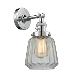 Innovations - 203SW-PC-G142 - One Light Wall Sconce - Franklin Restoration - Polished Chrome