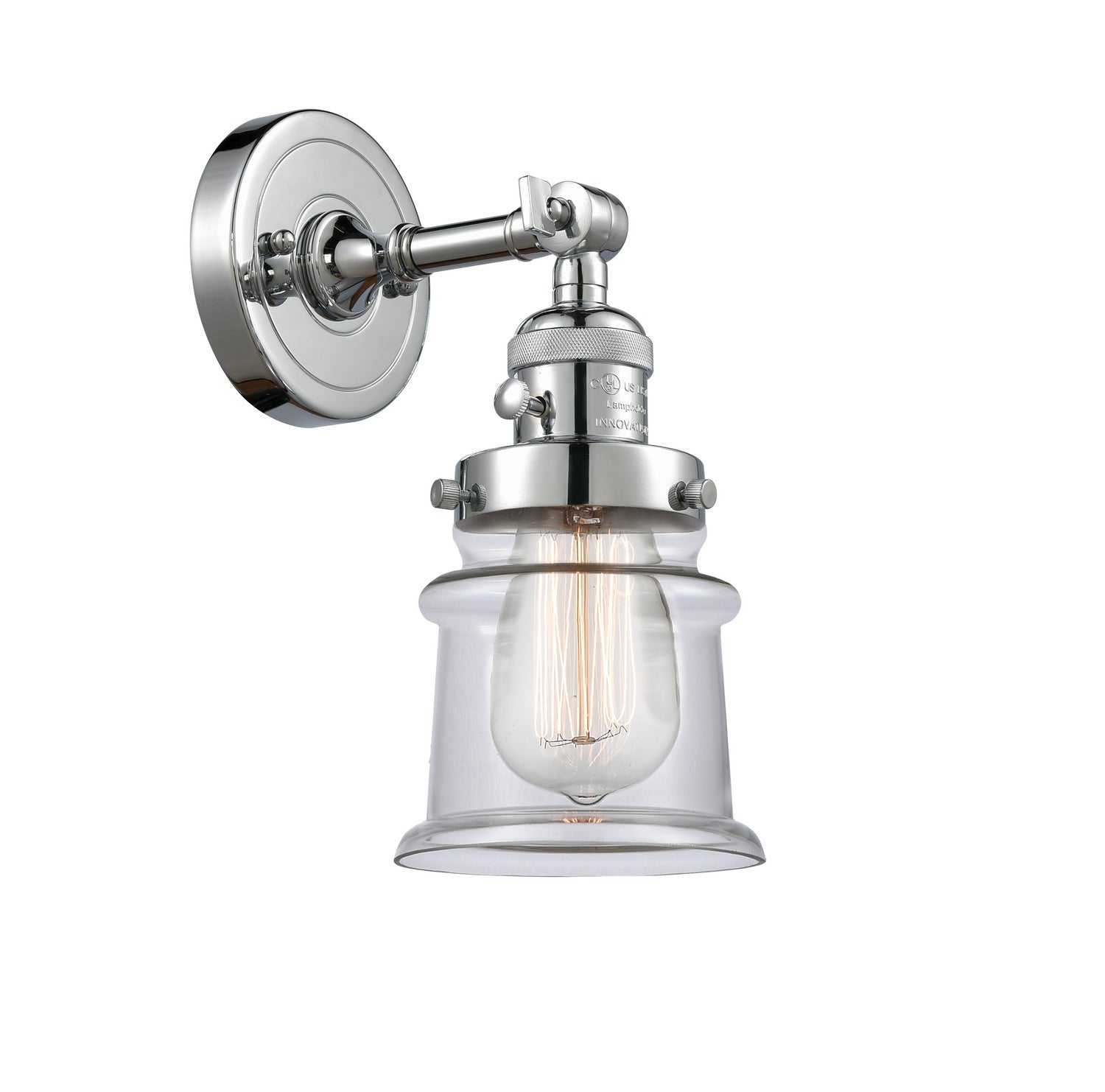 Innovations - 203SW-PC-G182S - One Light Wall Sconce - Franklin Restoration - Polished Chrome