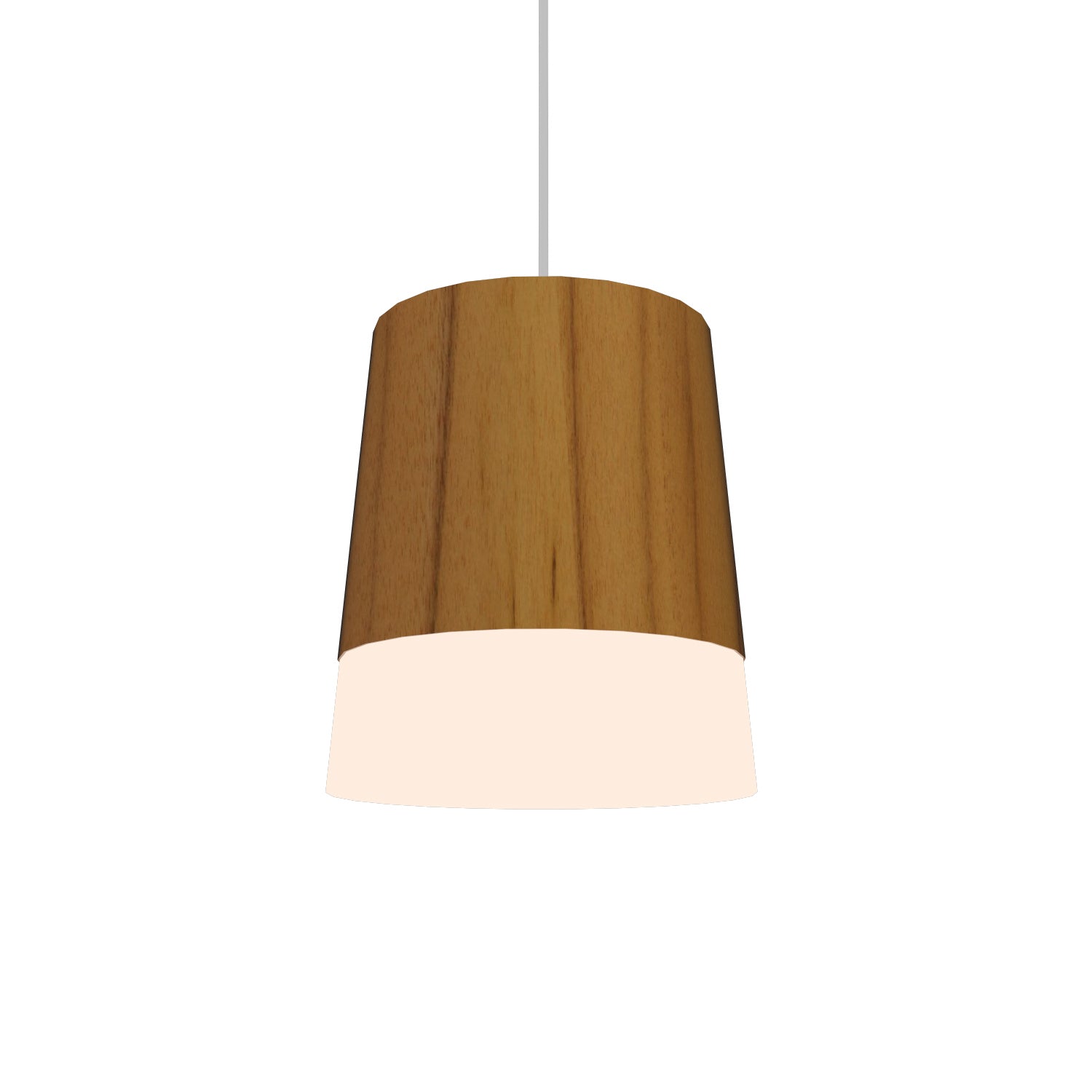 Accord Lighting - 1100.12 - One Light Pendant - Conical - Teak