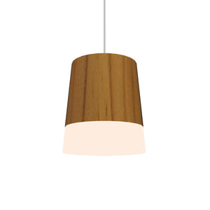 Accord Lighting - 1100.12 - One Light Pendant - Conical - Teak