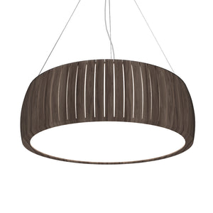 Accord Lighting - 1110.18 - Three Light Pendant - Barrel - American Walnut