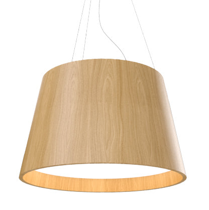 Accord Lighting - 1145.09 - Three Light Pendant - Conical - Louro Freijo