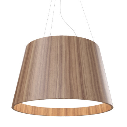 Accord Lighting - 1145.12 - Three Light Pendant - Conical - Teak