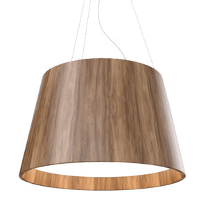 Accord Lighting - 1145.18 - Three Light Pendant - Conical - American Walnut