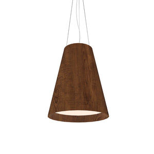 Accord Lighting - 1146.06 - Three Light Pendant - Conical - Imbuia