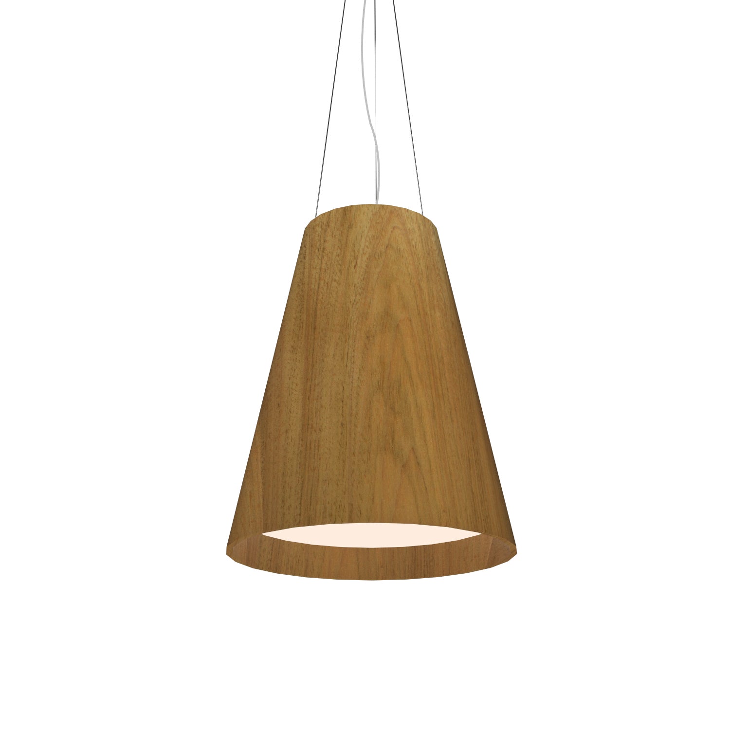 Accord Lighting - 1146.09 - Three Light Pendant - Conical - Louro Freijo