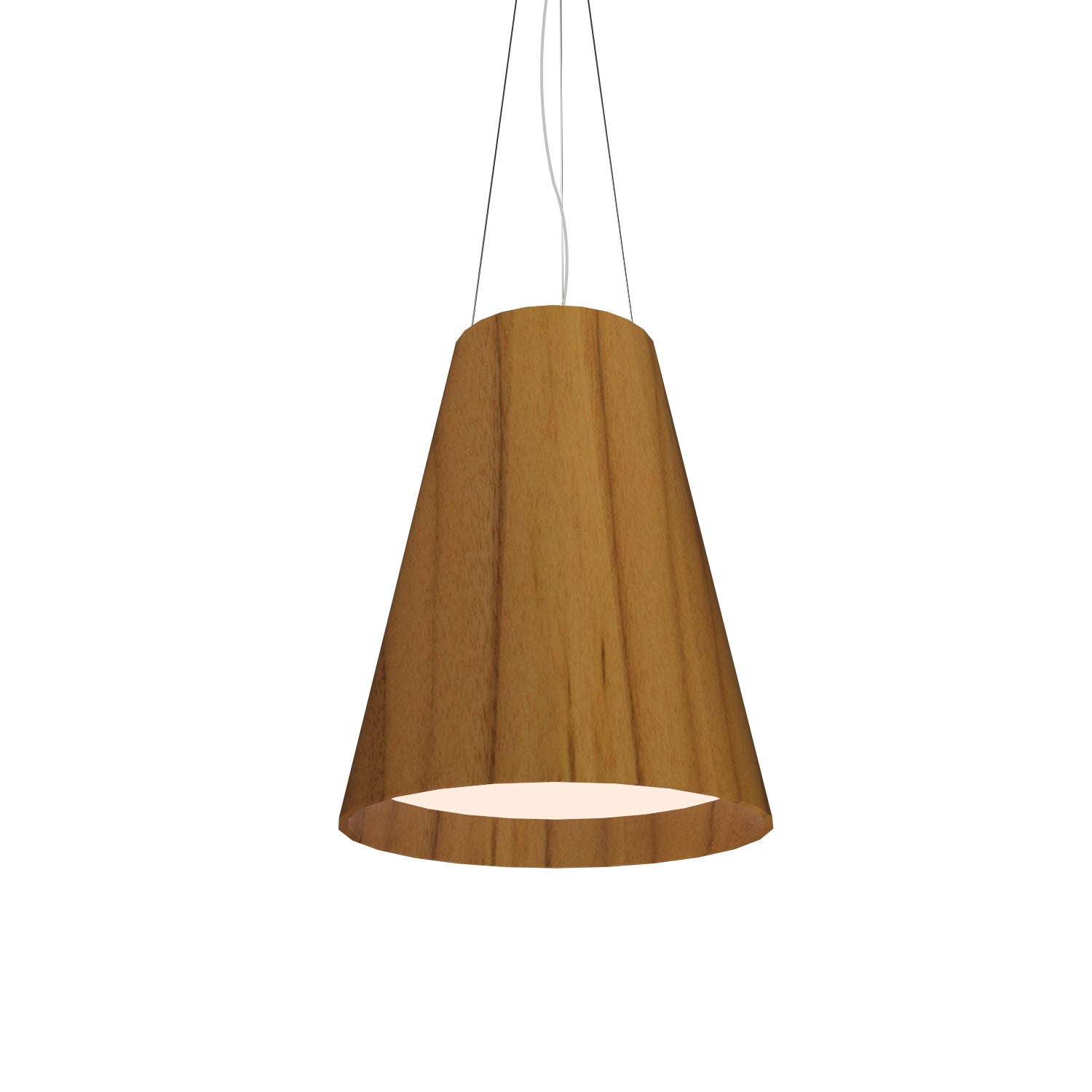 Accord Lighting - 1146.12 - Three Light Pendant - Conical - Teak