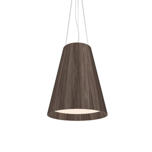 Accord Lighting - 1146.18 - Three Light Pendant - Conical - American Walnut