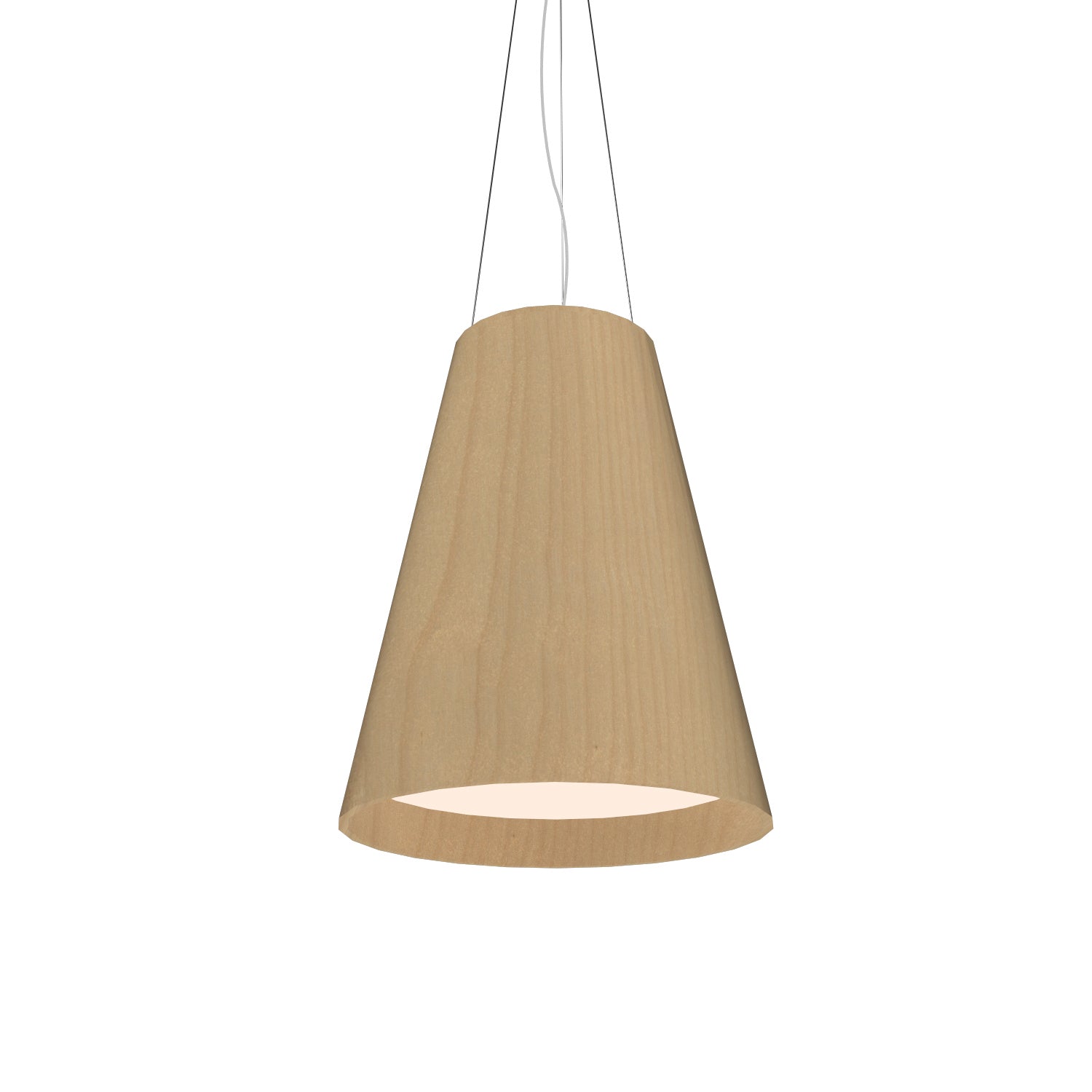 Accord Lighting - 1146.34 - Three Light Pendant - Conical - Maple