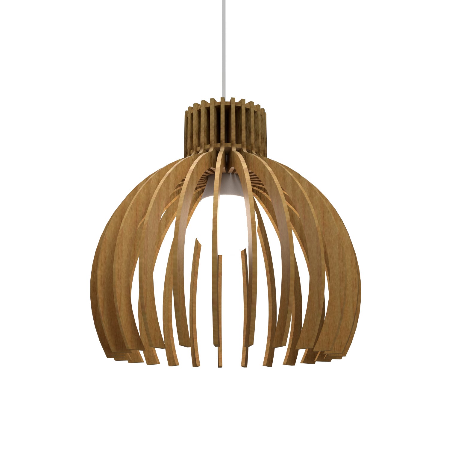 Accord Lighting - 1180.09 - One Light Pendant - Stecche di Legno - Louro Freijo