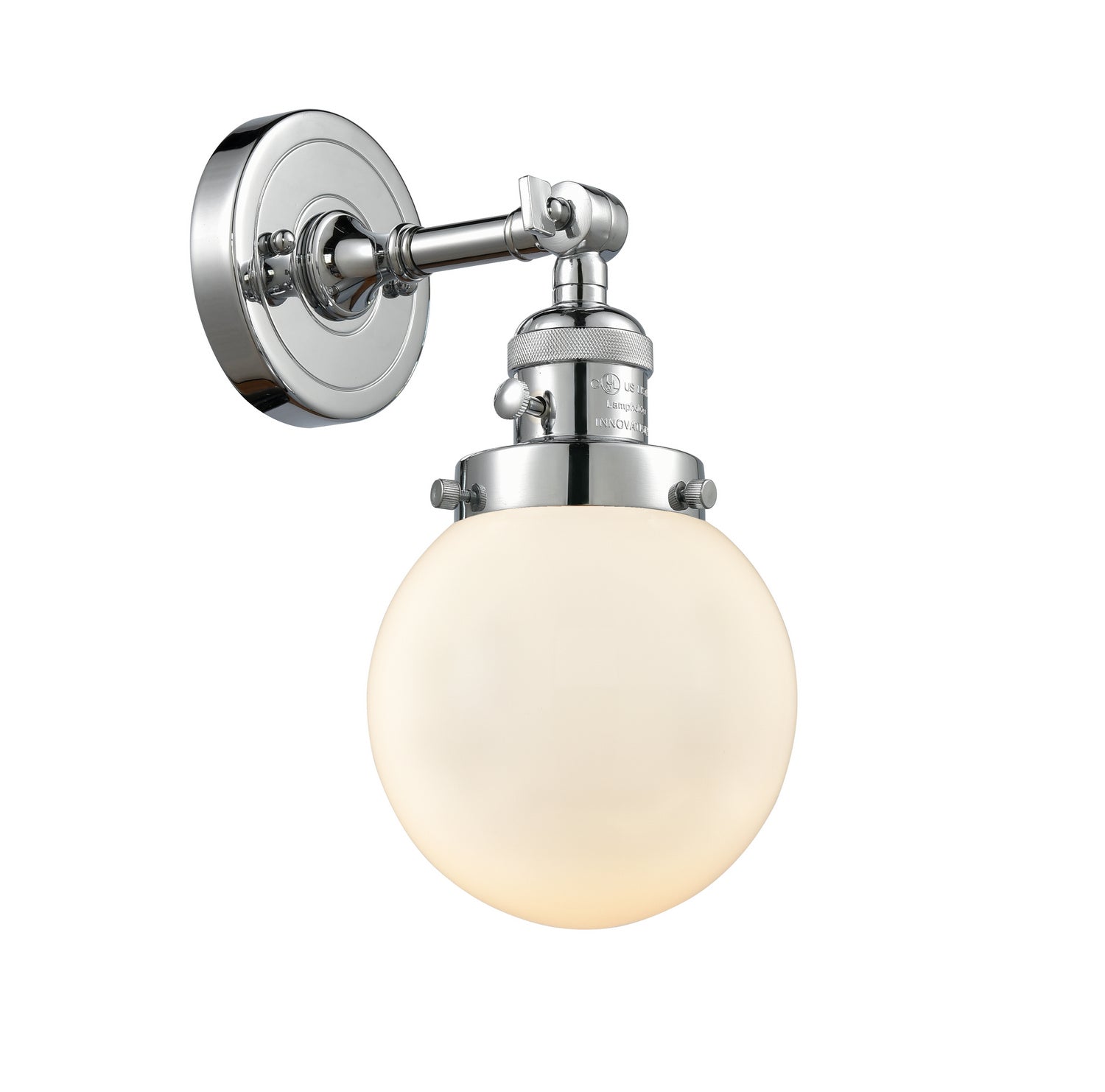 Innovations - 203SW-PC-G201-6 - One Light Wall Sconce - Franklin Restoration - Polished Chrome