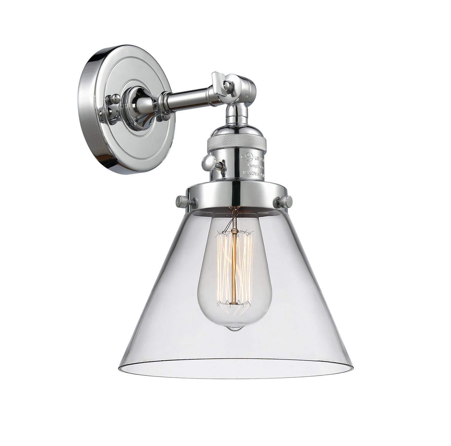 Innovations - 203SW-PC-G42 - One Light Wall Sconce - Franklin Restoration - Polished Chrome