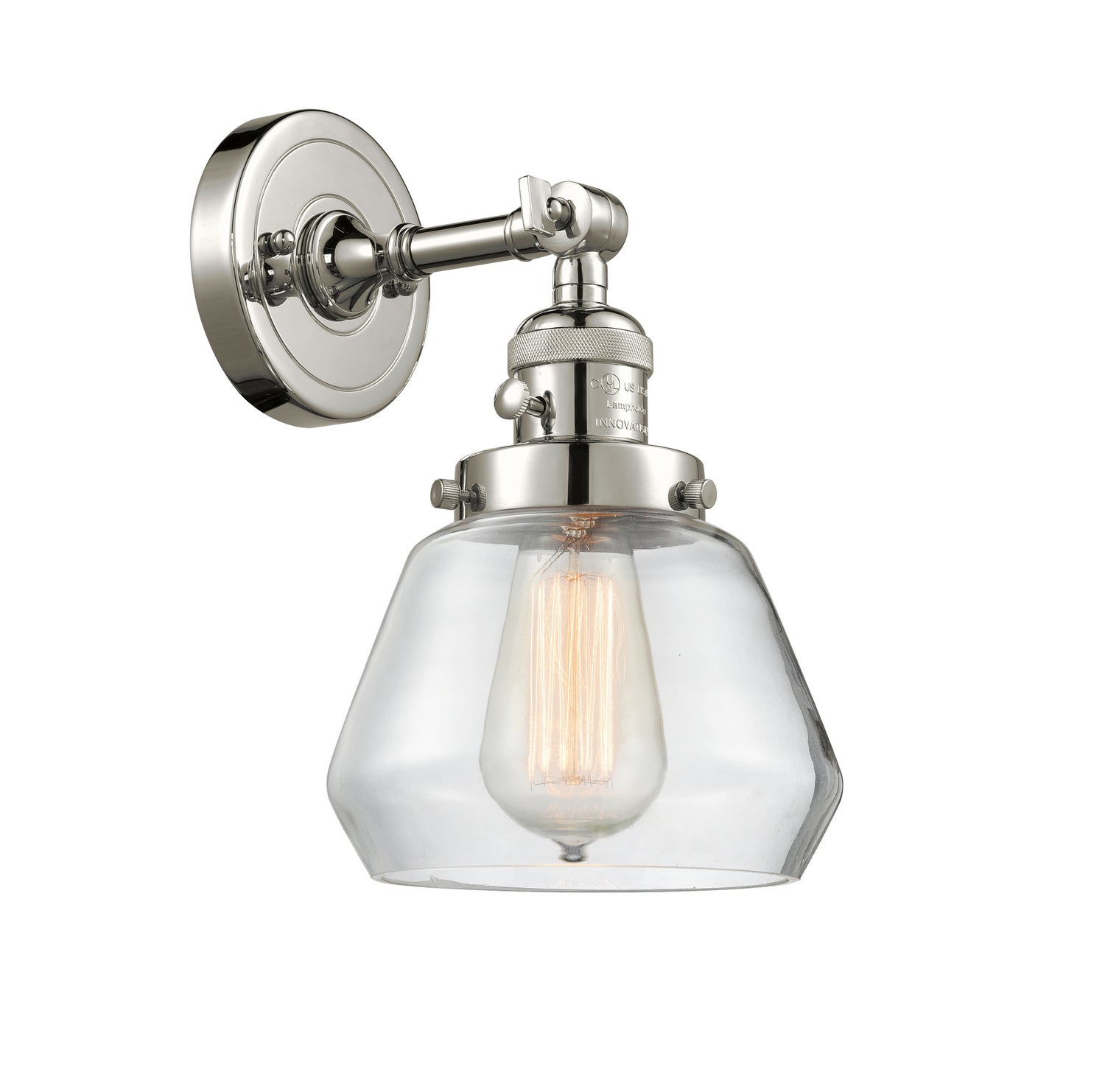 Innovations - 203SW-PN-G172 - One Light Wall Sconce - Franklin Restoration - Polished Nickel