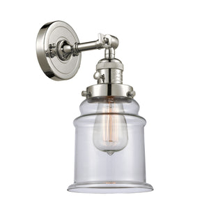 Innovations - 203SW-PN-G182 - One Light Wall Sconce - Franklin Restoration - Polished Nickel