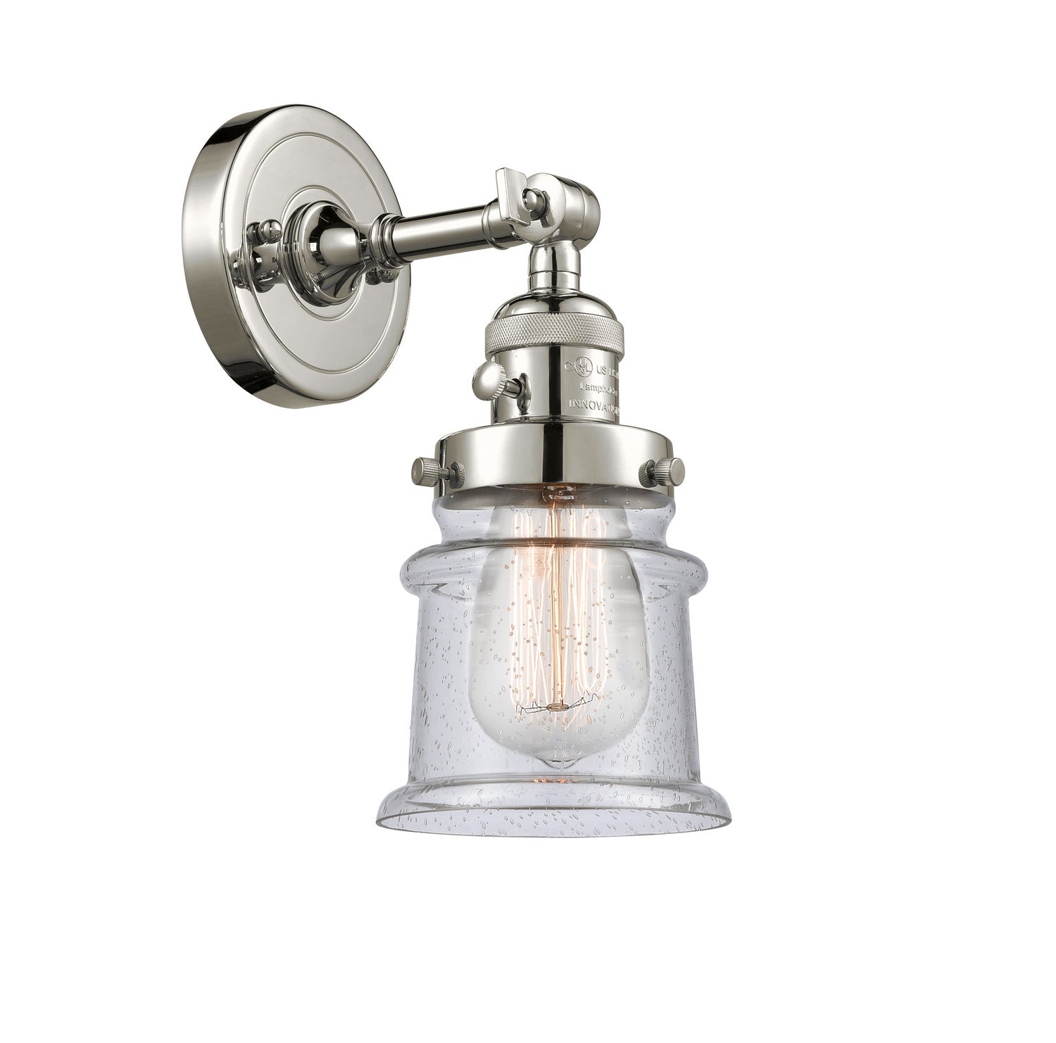 Innovations - 203SW-PN-G184S - One Light Wall Sconce - Franklin Restoration - Polished Nickel