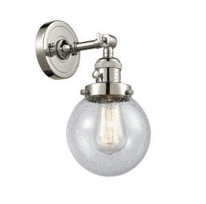 Innovations - 203SW-PN-G204-6 - One Light Wall Sconce - Franklin Restoration - Polished Nickel