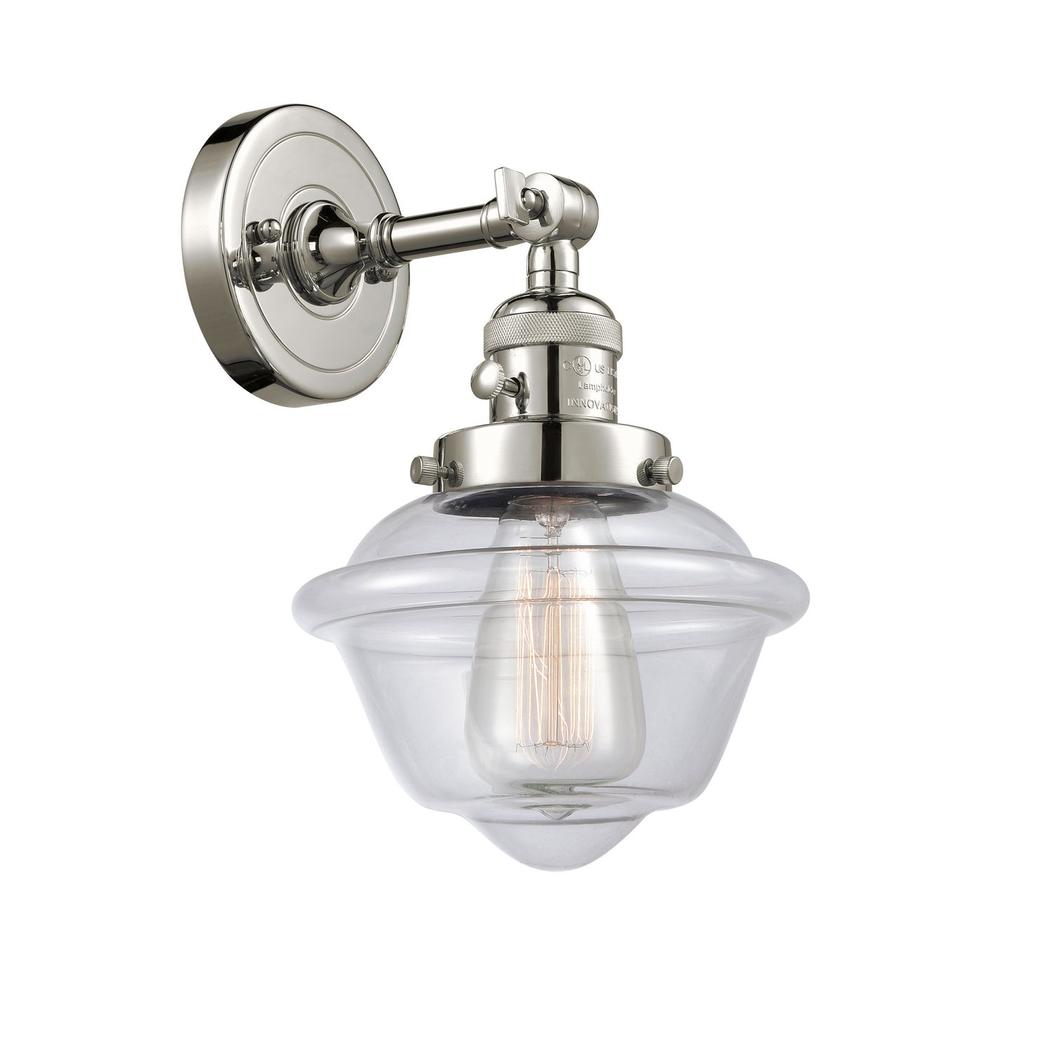 Innovations - 203SW-PN-G532 - One Light Wall Sconce - Franklin Restoration - Polished Nickel