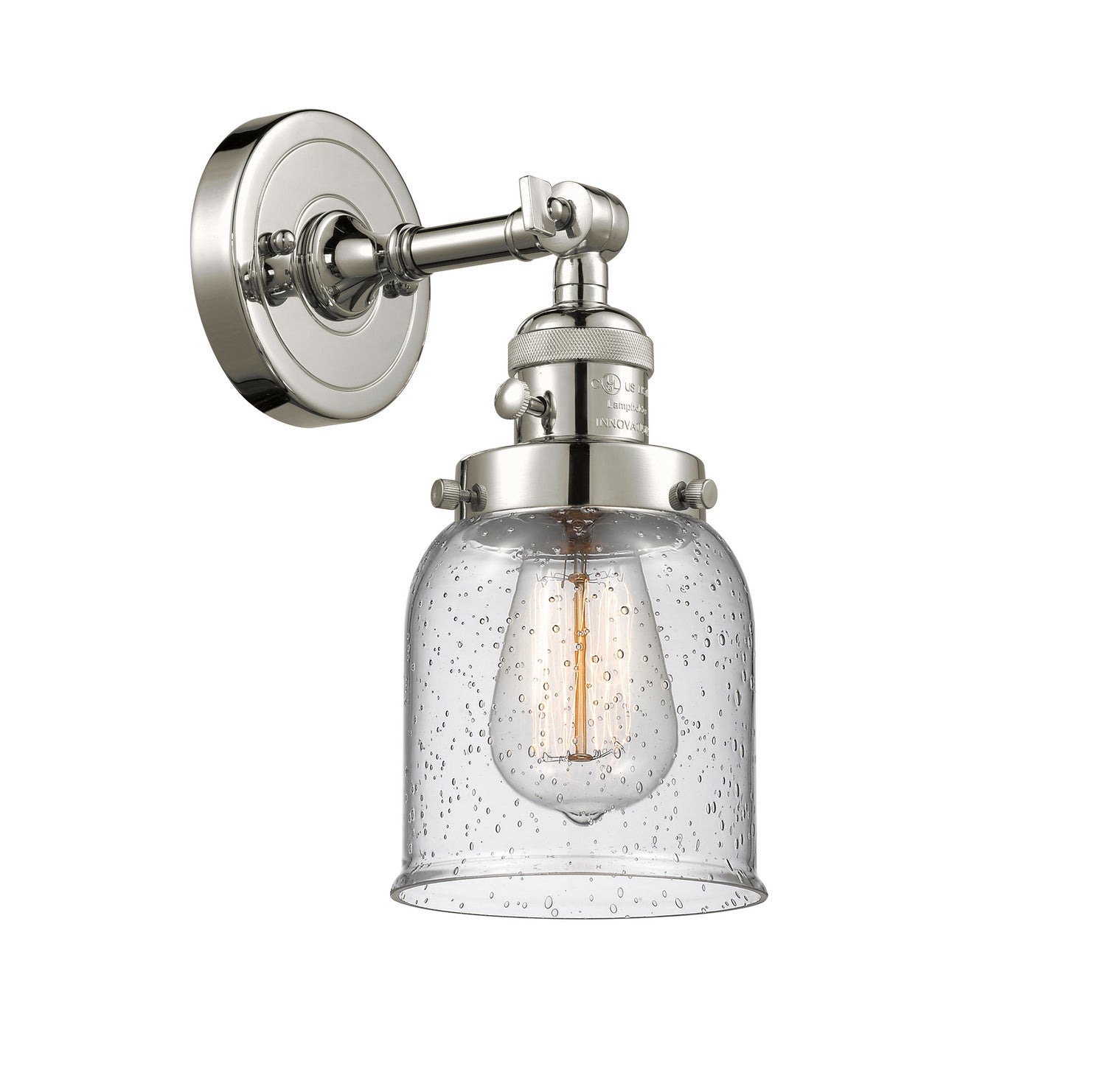 Innovations - 203SW-PN-G54 - One Light Wall Sconce - Franklin Restoration - Polished Nickel