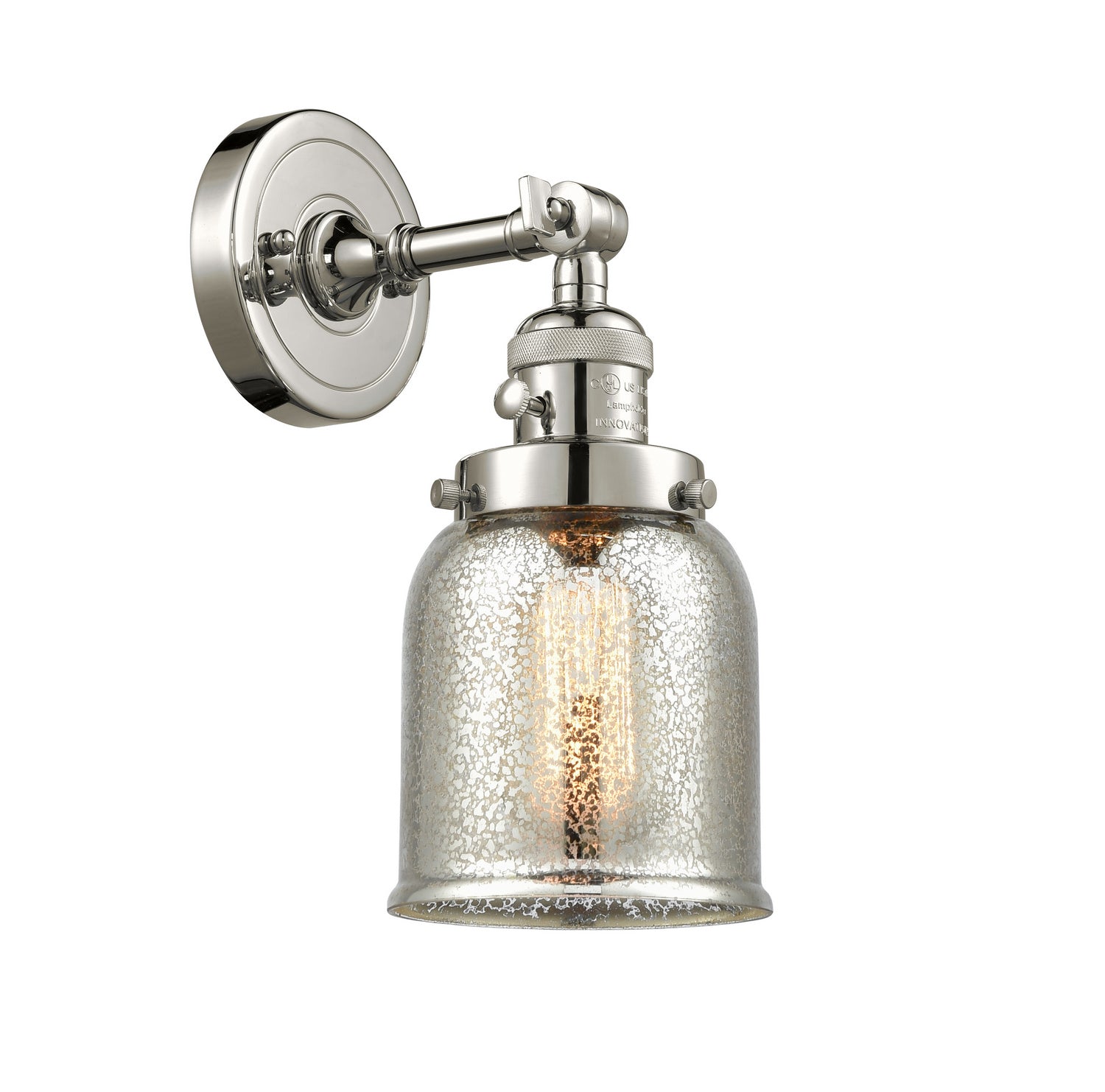 Innovations - 203SW-PN-G58 - One Light Wall Sconce - Franklin Restoration - Polished Nickel