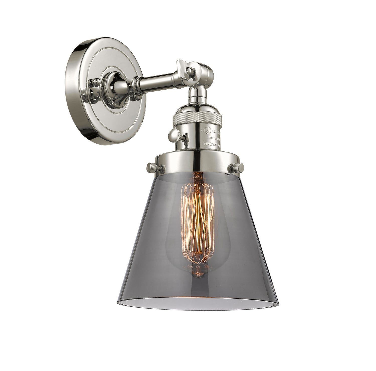 Innovations - 203SW-PN-G63 - One Light Wall Sconce - Franklin Restoration - Polished Nickel