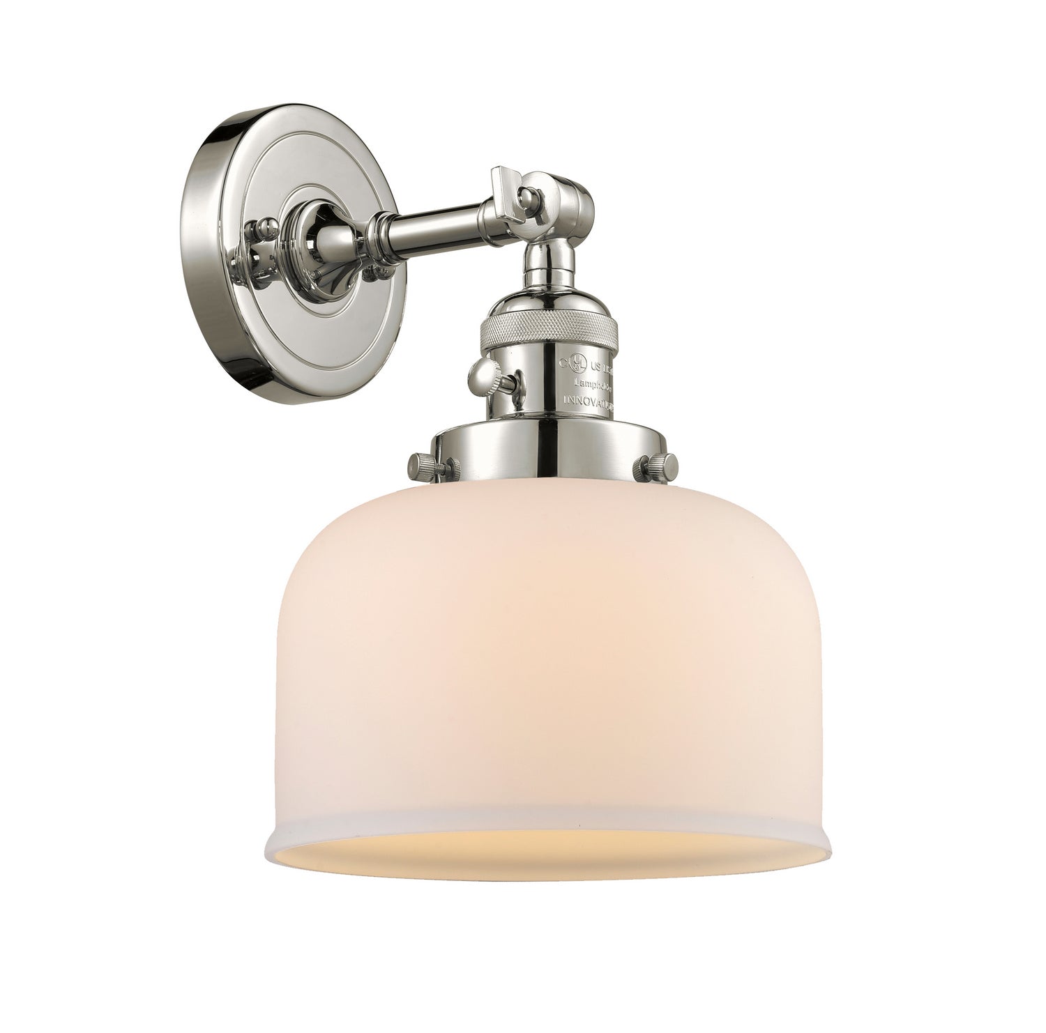 Innovations - 203SW-PN-G71 - One Light Wall Sconce - Franklin Restoration - Polished Nickel