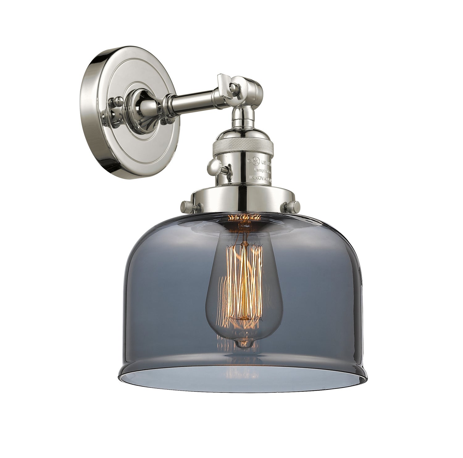 Innovations - 203SW-PN-G73 - One Light Wall Sconce - Franklin Restoration - Polished Nickel