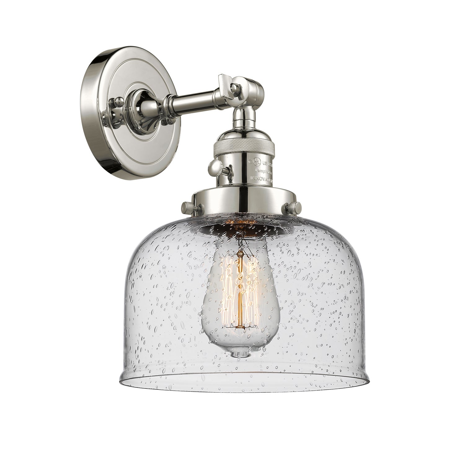 Innovations - 203SW-PN-G74 - One Light Wall Sconce - Franklin Restoration - Polished Nickel