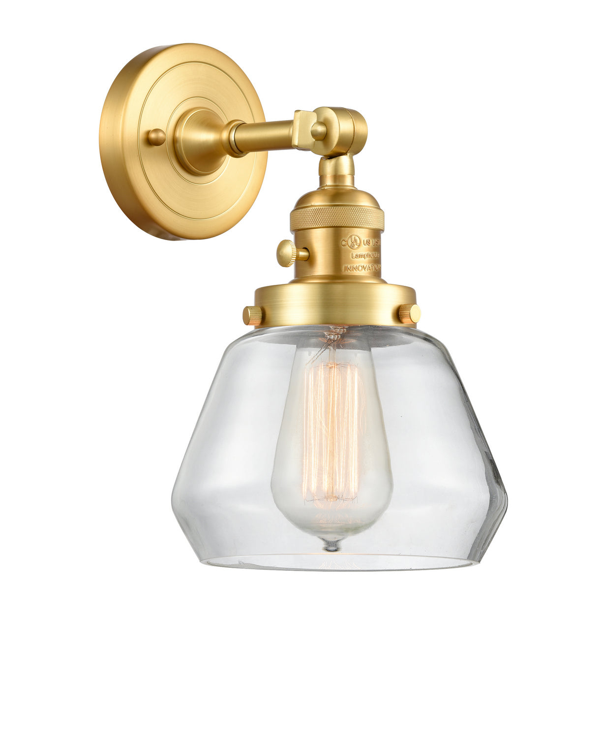 Innovations - 203SW-SG-G172 - One Light Wall Sconce - Franklin Restoration - Satin Gold