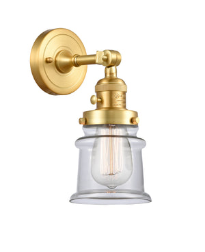 Innovations - 203SW-SG-G182S - One Light Wall Sconce - Franklin Restoration - Satin Gold