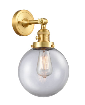 Innovations - 203SW-SG-G202-8 - One Light Wall Sconce - Franklin Restoration - Satin Gold