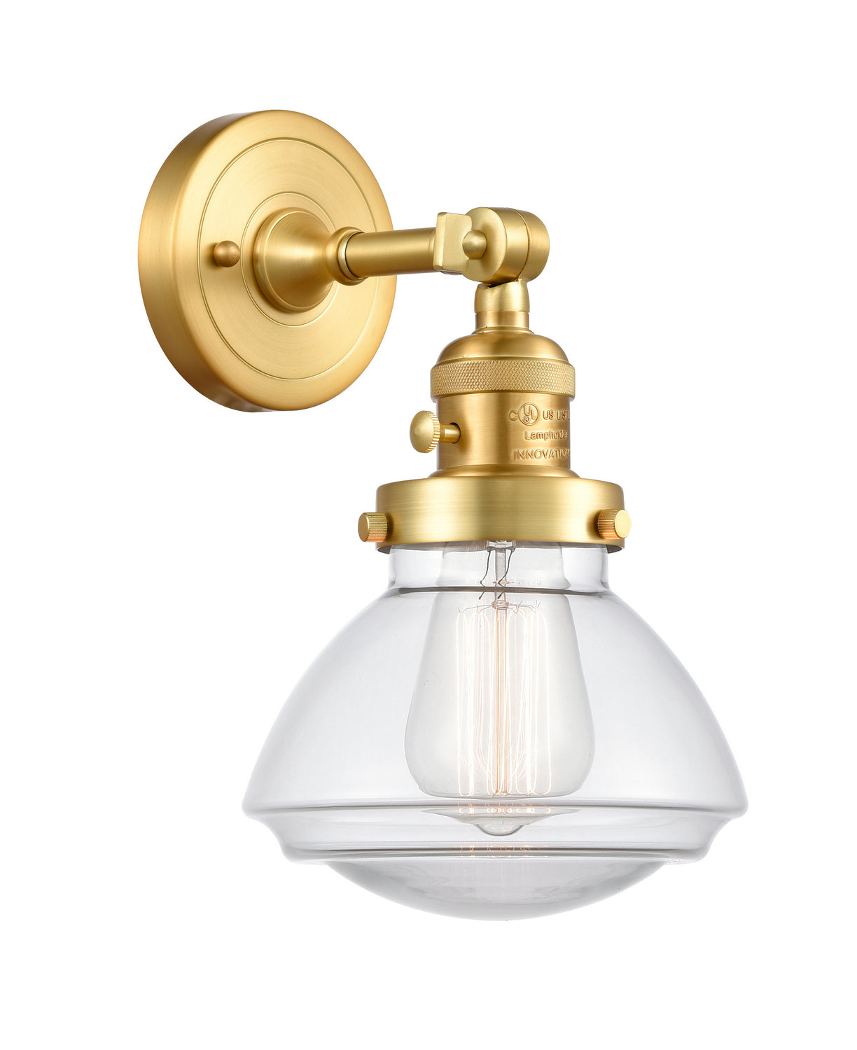 Innovations - 203SW-SG-G322 - One Light Wall Sconce - Franklin Restoration - Satin Gold