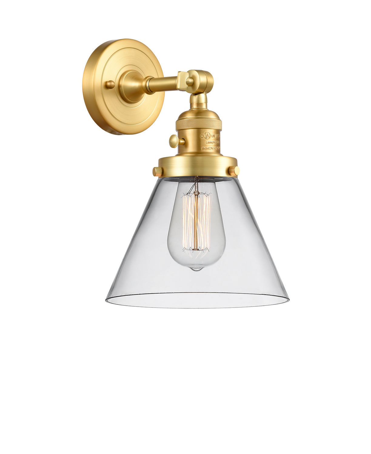 Innovations - 203SW-SG-G42 - One Light Wall Sconce - Franklin Restoration - Satin Gold