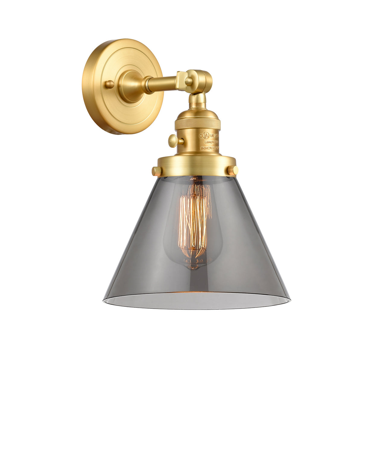 Innovations - 203SW-SG-G43 - One Light Wall Sconce - Franklin Restoration - Satin Gold