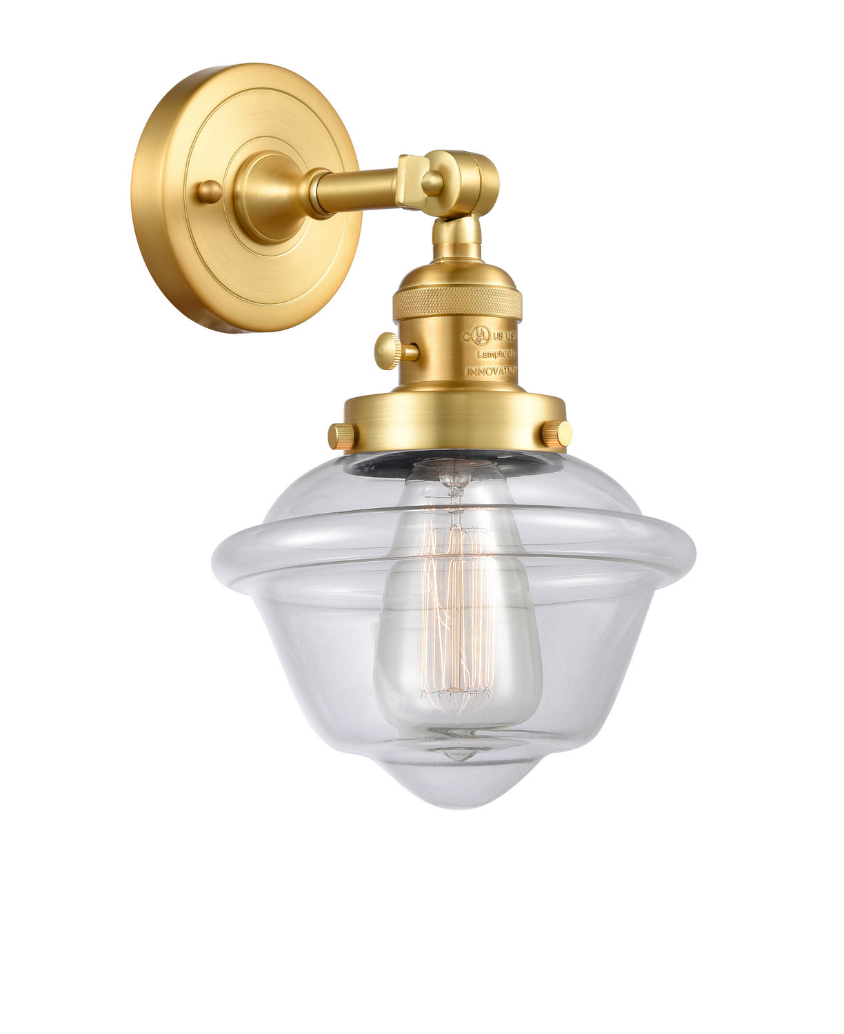 Innovations - 203SW-SG-G532 - One Light Wall Sconce - Franklin Restoration - Satin Gold