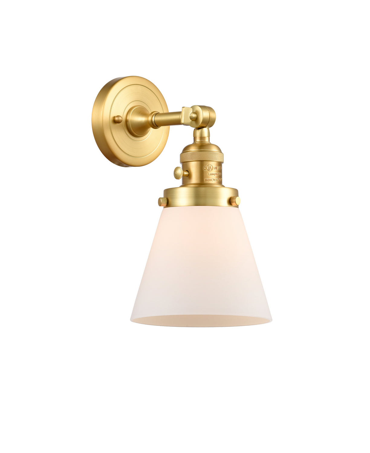 Innovations - 203SW-SG-G61 - One Light Wall Sconce - Franklin Restoration - Satin Gold