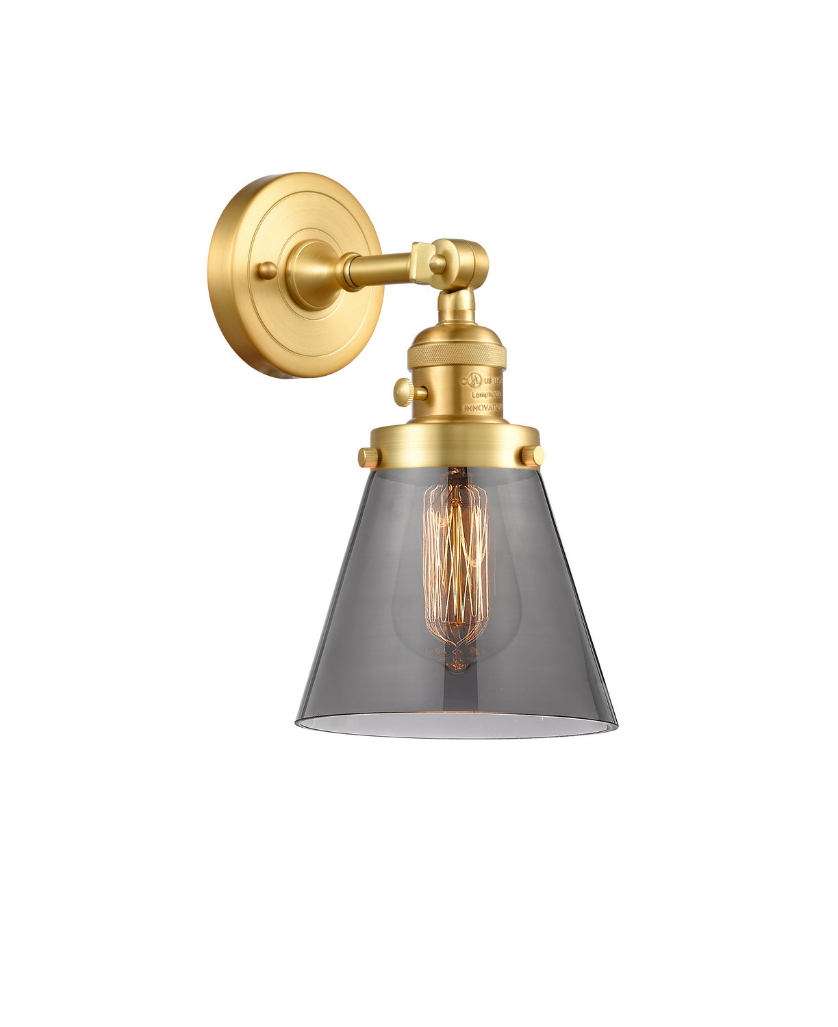 Innovations - 203SW-SG-G63 - One Light Wall Sconce - Franklin Restoration - Satin Gold