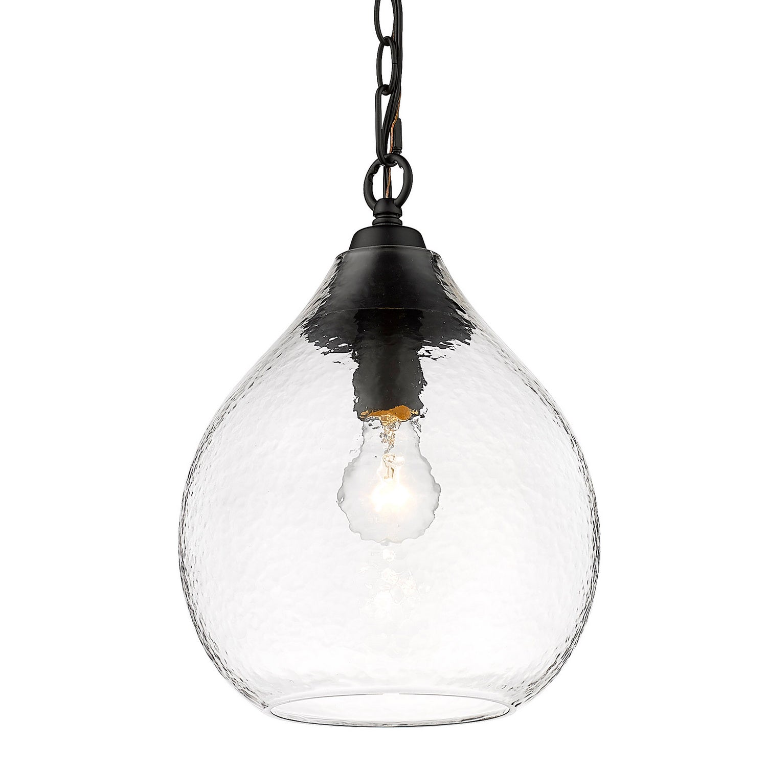 Golden - 1094-S BLK-HCG - One Light Pendant - Ariella BLK - Matte Black