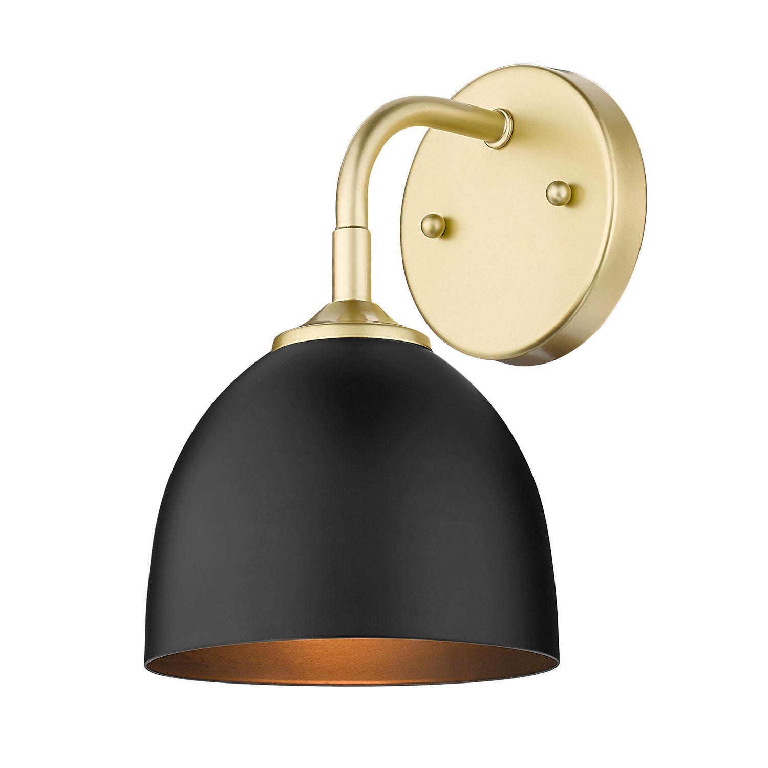 Golden - 6956-1W OG-BLK - One Light Wall Sconce - Zoey OG - Olympic Gold