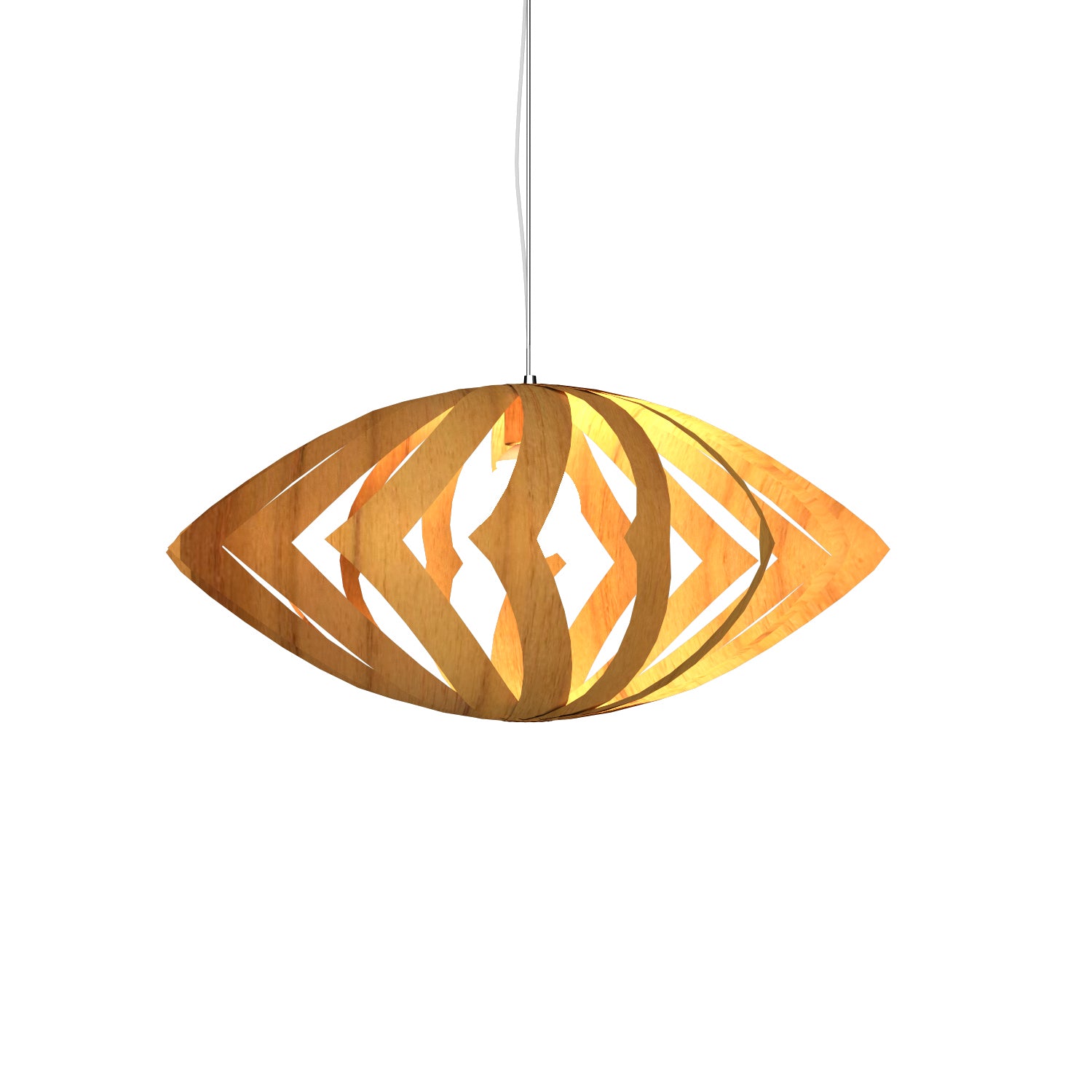 Accord Lighting - 1243.12 - One Light Pendant - Clean - Teak