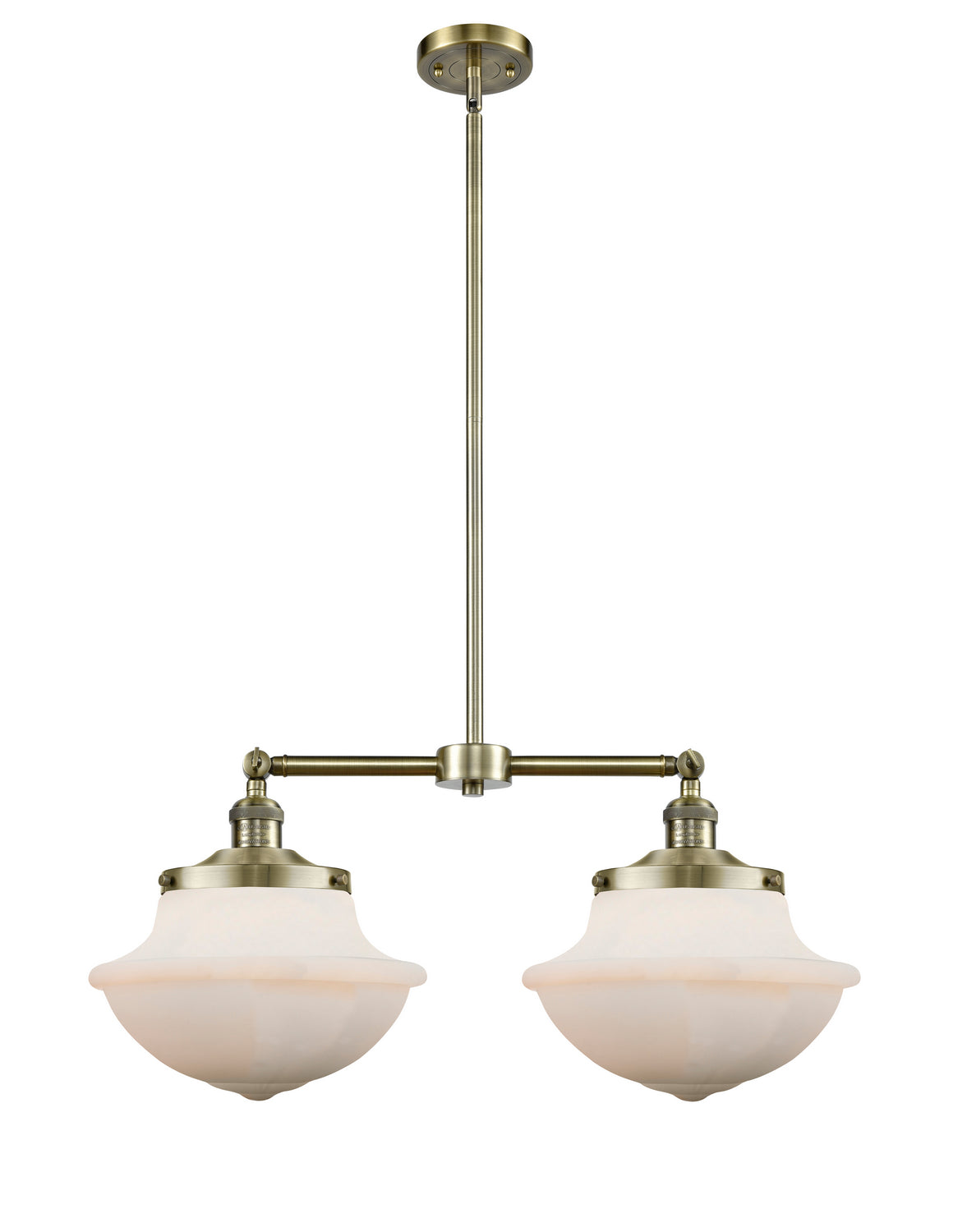 Innovations - 209-AB-G541 - Two Light Island Pendant - Franklin Restoration - Antique Brass