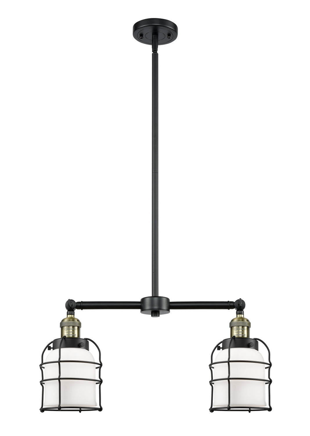 Innovations - 209-BAB-G51-CE - Two Light Island Pendant - Franklin Restoration - Black Antique Brass